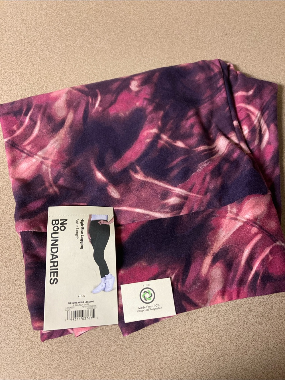 No Boundaries Purple & Pink Tie-Dye Leggings